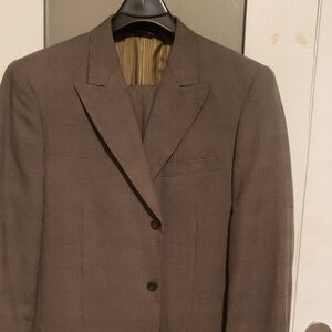 Men's Brown Plaid Blazer